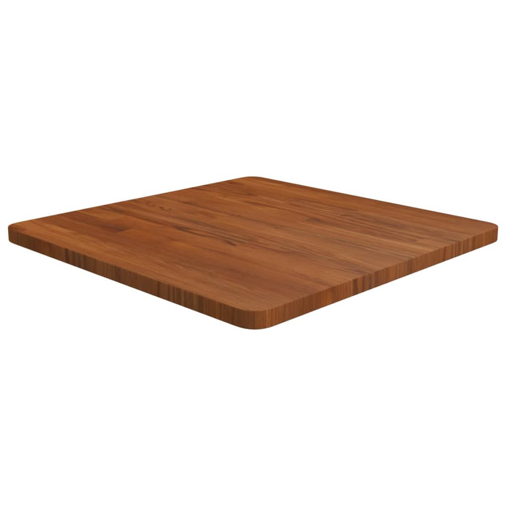 vidaXL Tischplatte Quadratisch Dunkelbraun 60x60x2,5cm Eiche Behandelt