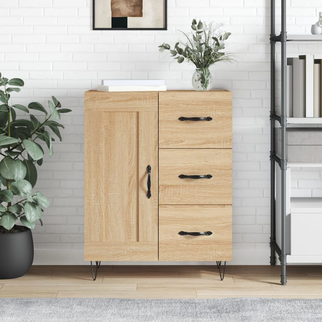 vidaXL Sideboard Sonoma-Eiche 69,5x34x90 cm Holzwerkstoff