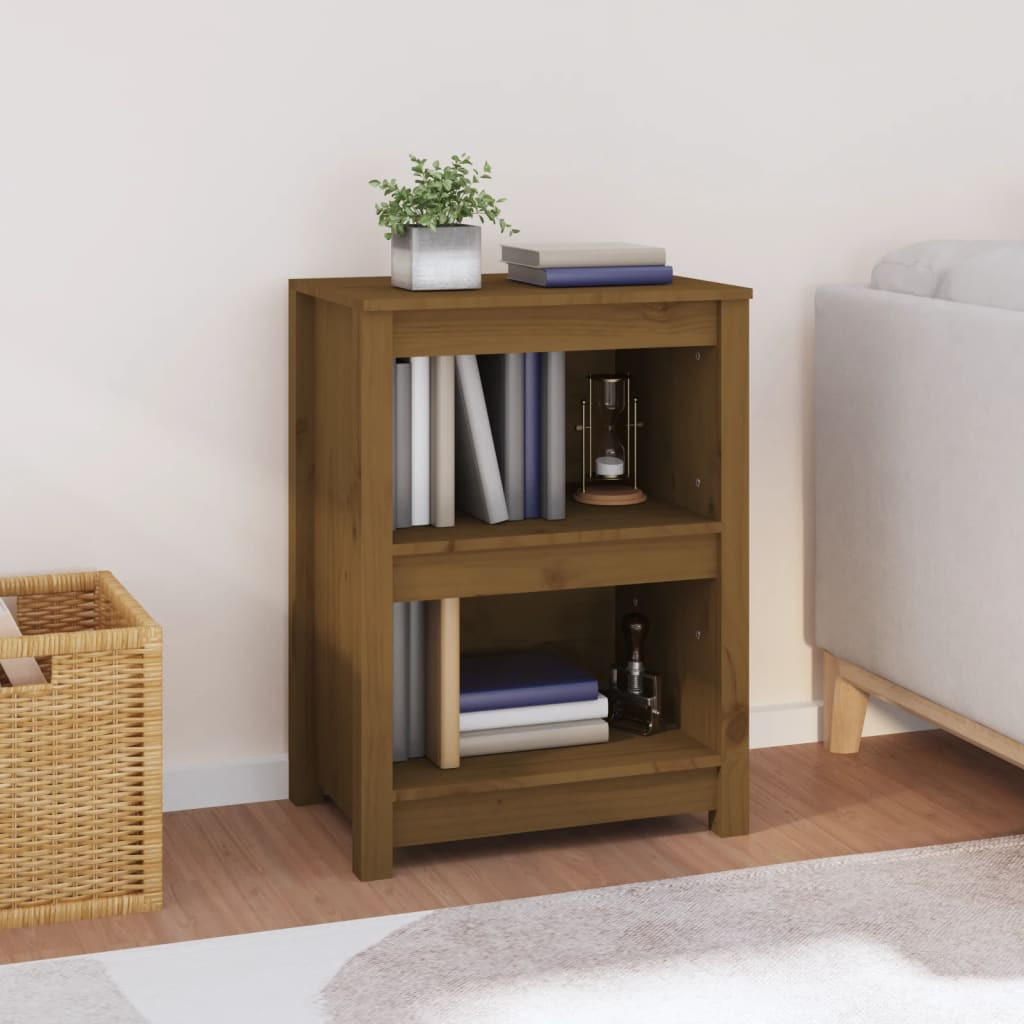 vidaXL Bücherregal Honigbraun 50x35x68 cm Massivholz Kiefer