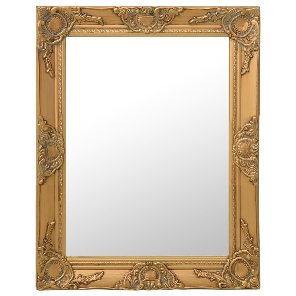 vidaXL Wandspiegel im Barock-Stil 50x60 cm Golden