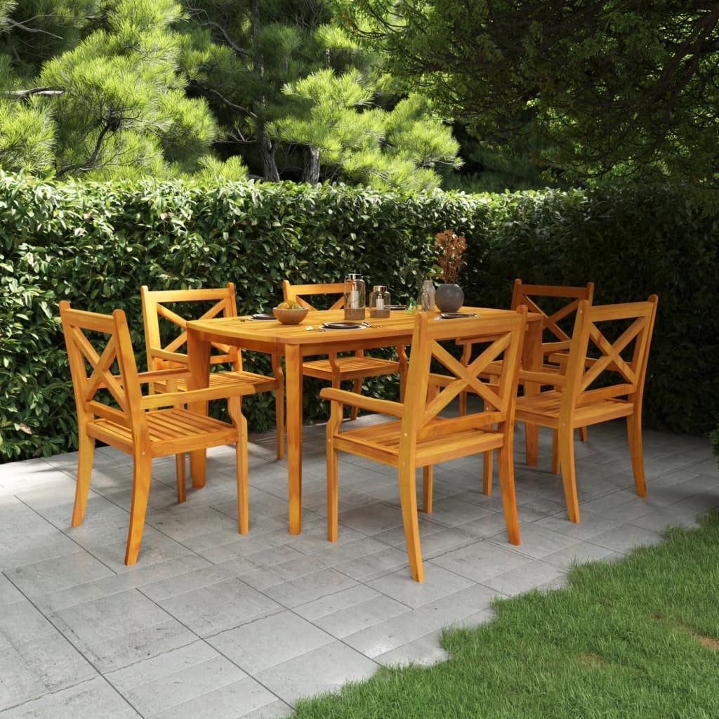 vidaXL Gartentisch 160x90x75 cm Massivholz Akazie