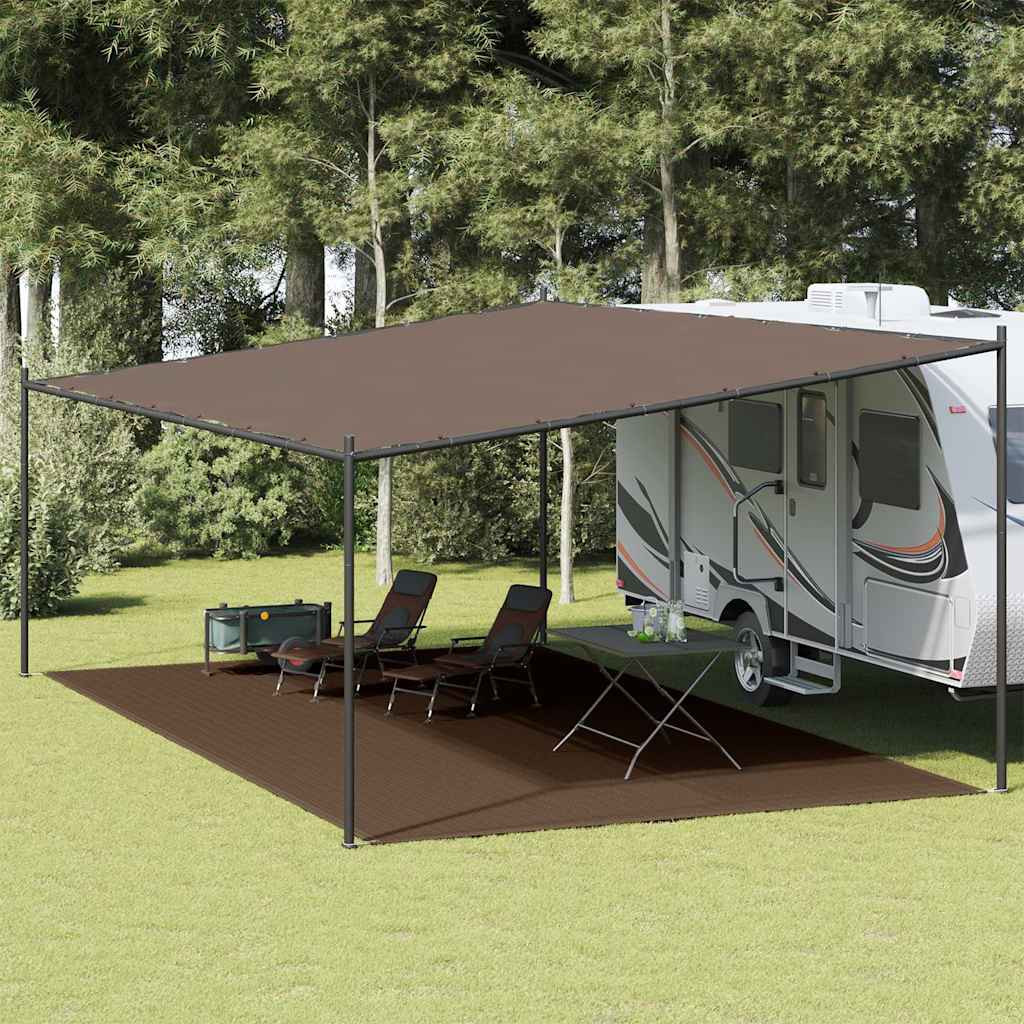 vidaXL Zeltteppich 400x600 cm Braun