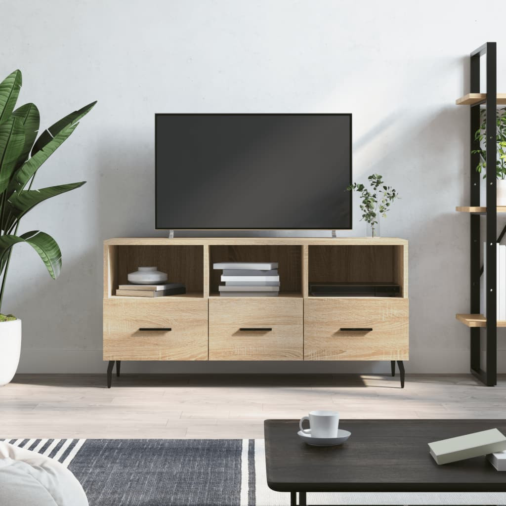 vidaXL TV-Schrank Sonoma-Eiche 102x36x50 cm Holzwerkstoff