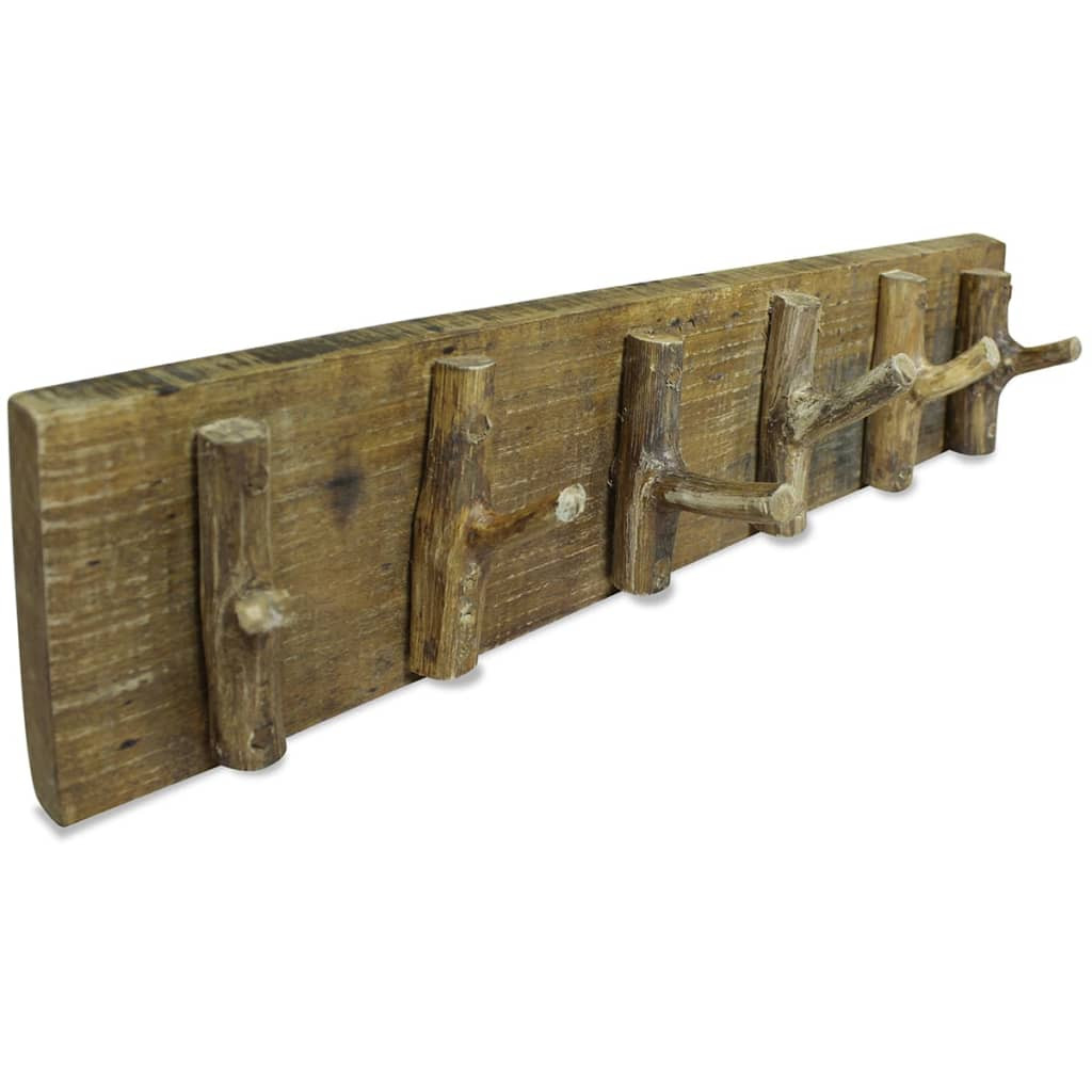 vidaXL Garderobenleiste Gemischtes Altholz 60x15 cm