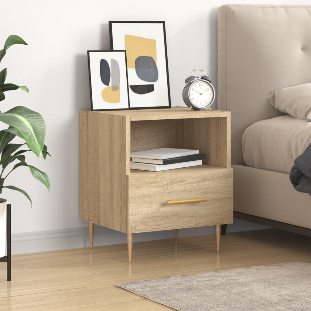 vidaXL Nachttisch Sonoma-Eiche 40x35x47,5 cm Holzwerkstoff