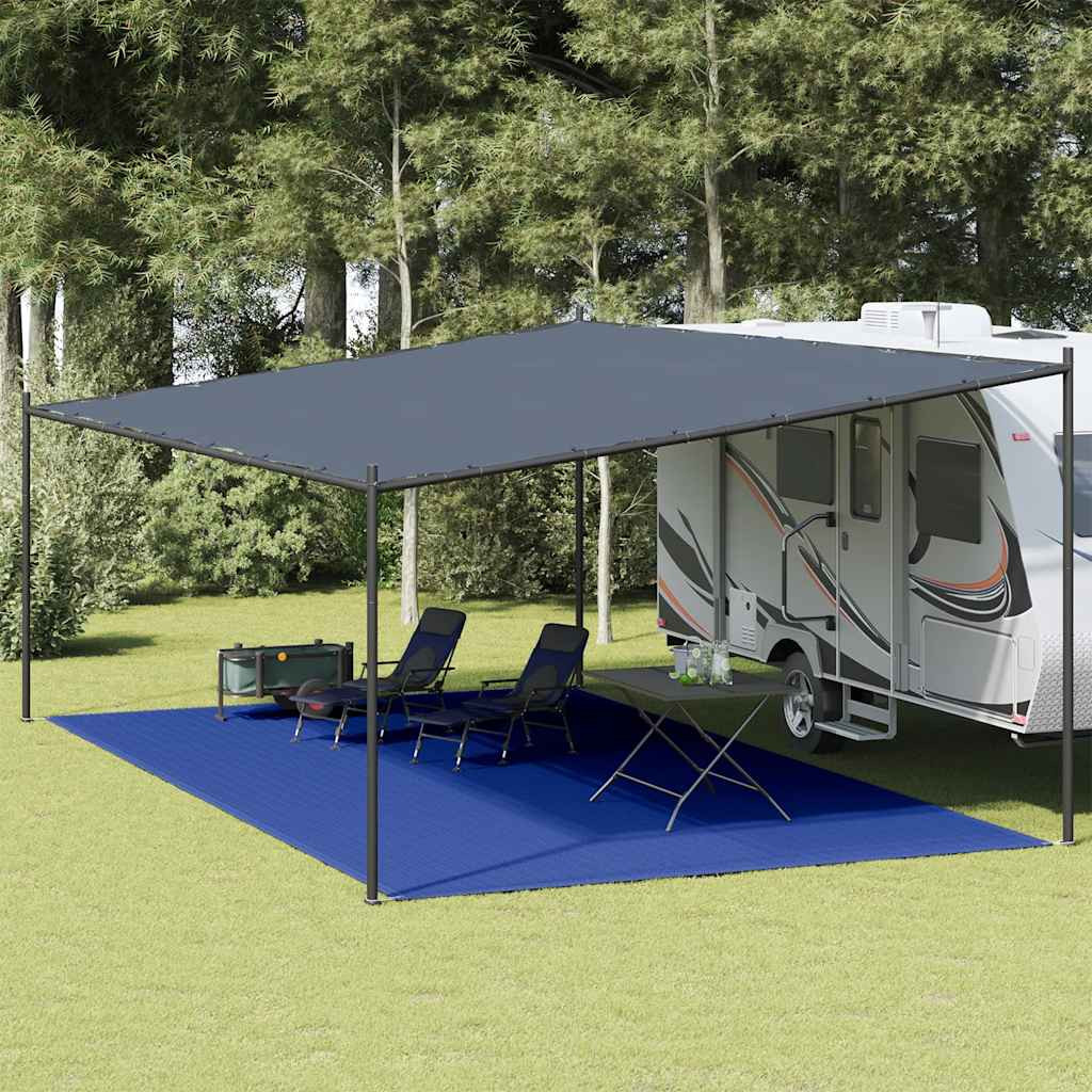 vidaXL Zeltteppich 400x700 cm Blau HDPE
