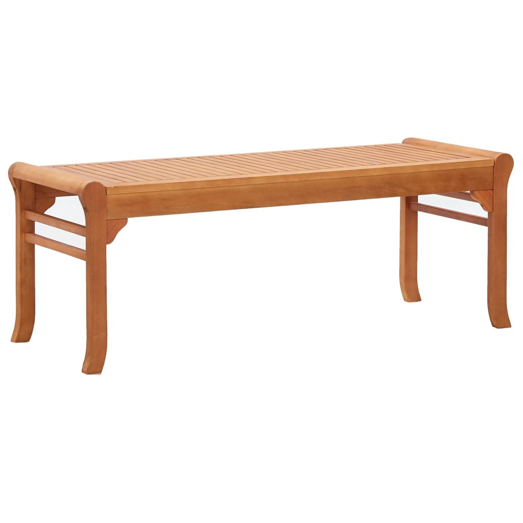 vidaXL Gartenbank 2-Sitzer 120 cm Massivholz Eukalyptus