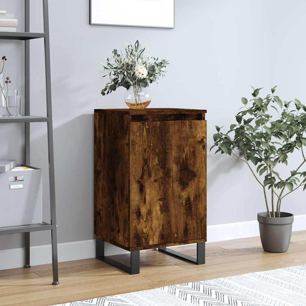 vidaXL Sideboard Räuchereiche 40x35x70 cm Holzwerkstoff