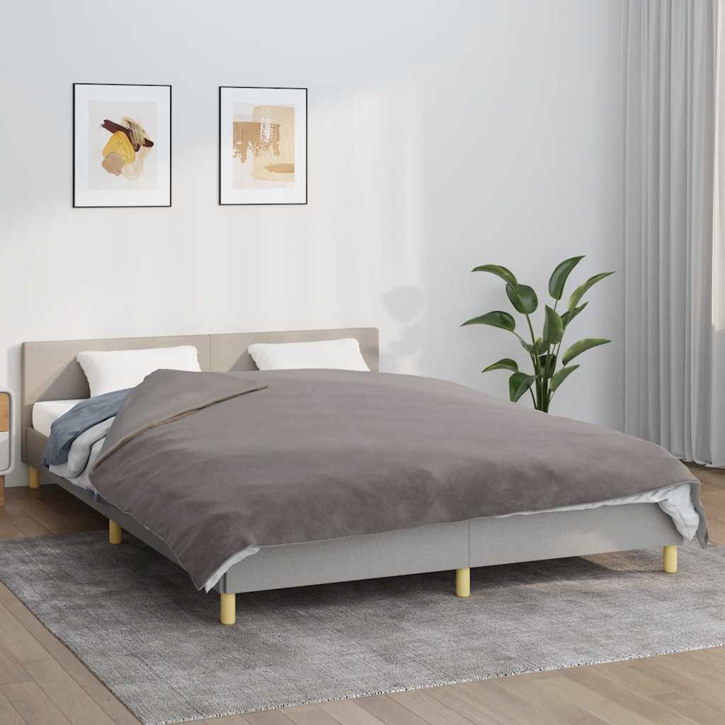 vidaXL Gewichtsdecke mit Bezug Grau 200x200 cm 9 kg Stoff