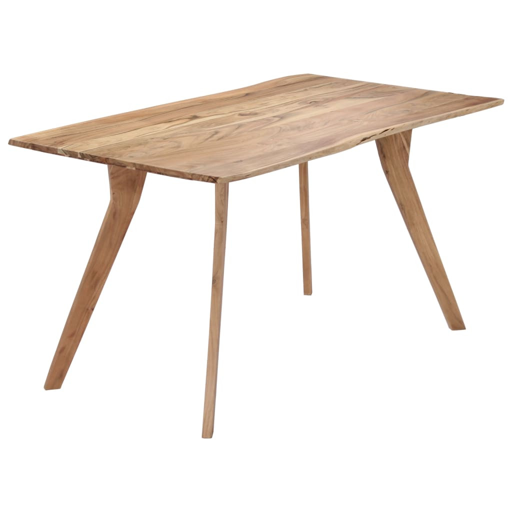 vidaXL Esstisch 140 x 80 x 76 cm Massivholz Akazie