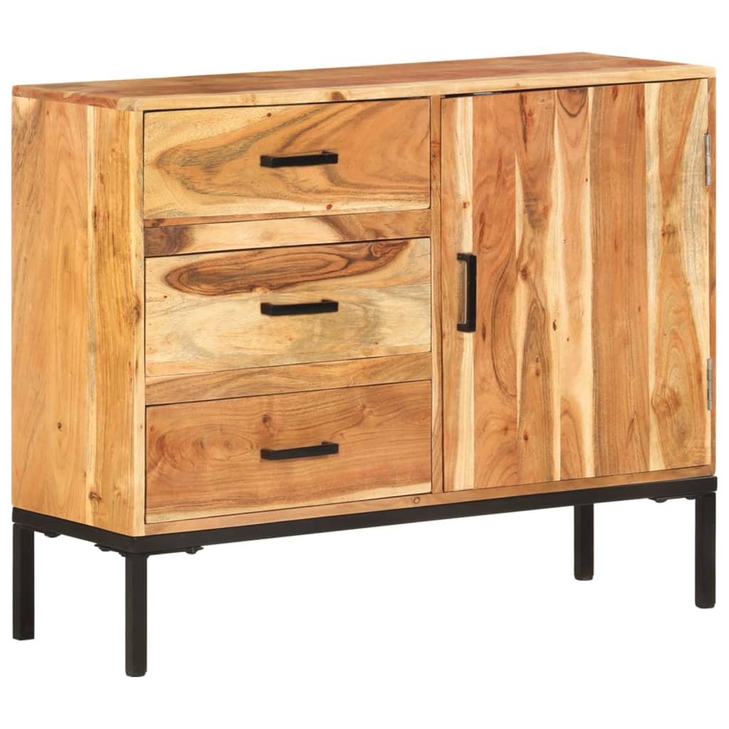 vidaXL Sideboard 88x30x73 cm Akazie Massivholz