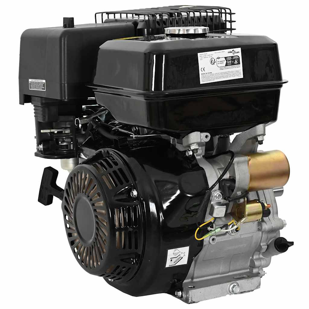 vidaXL Benzinmotor 15 PS 11 kW Schwarz