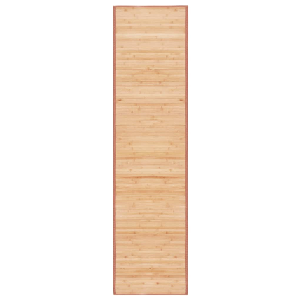 vidaXL Teppich Bambus 80x300 cm Braun