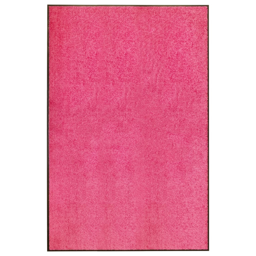 vidaXL Fußmatte Waschbar Rosa 120x180 cm
