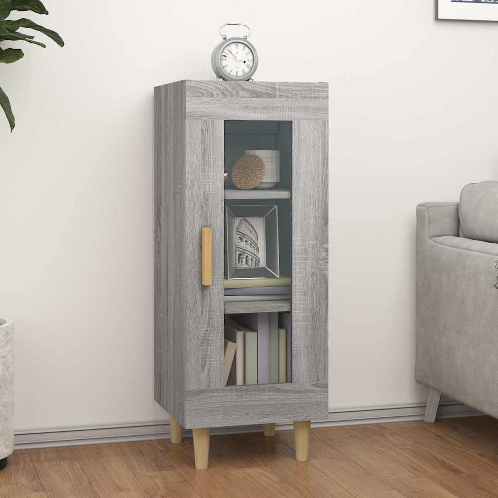 vidaXL Sideboard Grau Sonoma 34,5x34x90 cm Holzwerkstoff