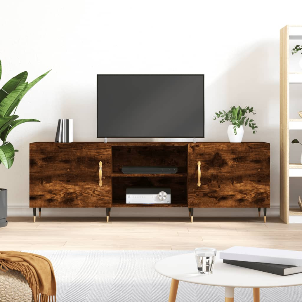 vidaXL TV-Schrank Räuchereiche 150x30x50 cm Holzwerkstoff