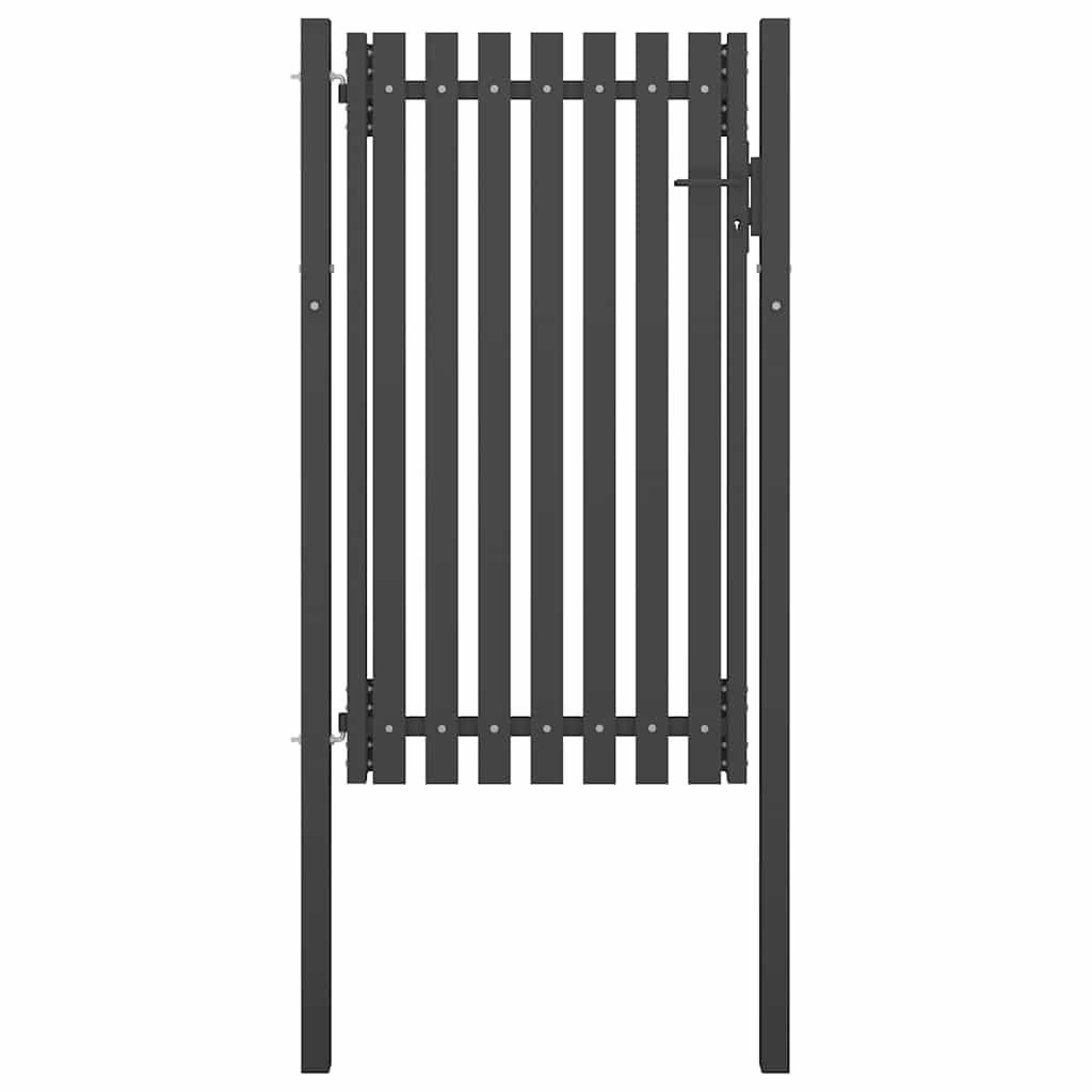 vidaXL Gartentor Stahl 1x2,25 m Anthrazit