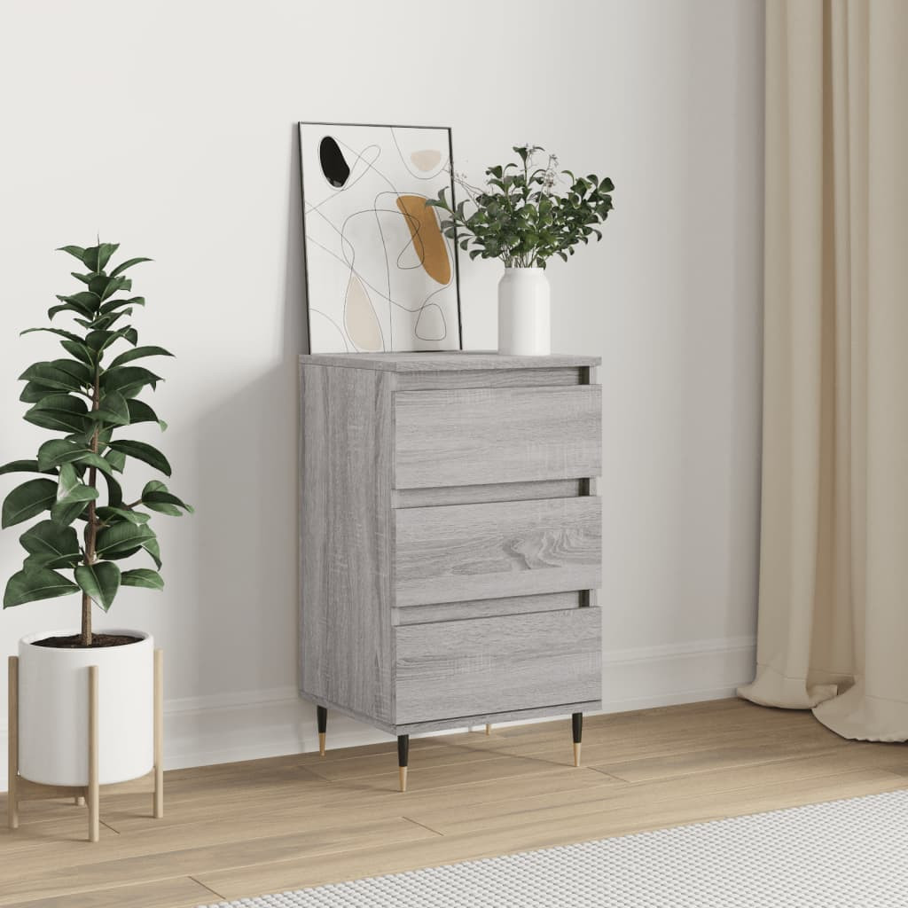 vidaXL Sideboard Grau Sonoma 40x35x70 cm Holzwerkstoff