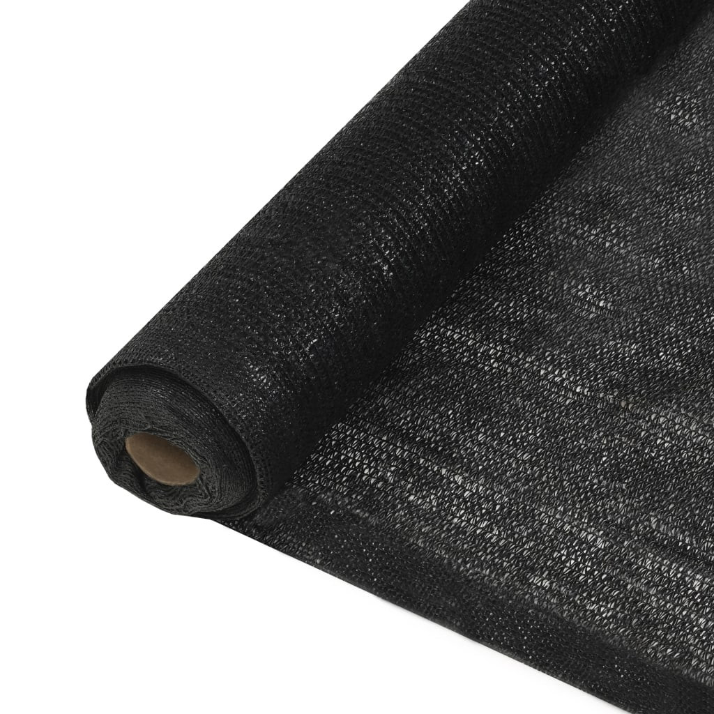 vidaXL Sichtschutznetz HDPE 1,5x10 m Schwarz