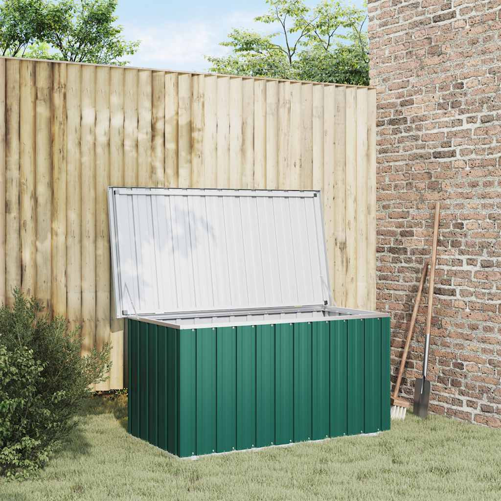 vidaXL Garten-Aufbewahrungsbox Grün 129 x 67 x 65 cm