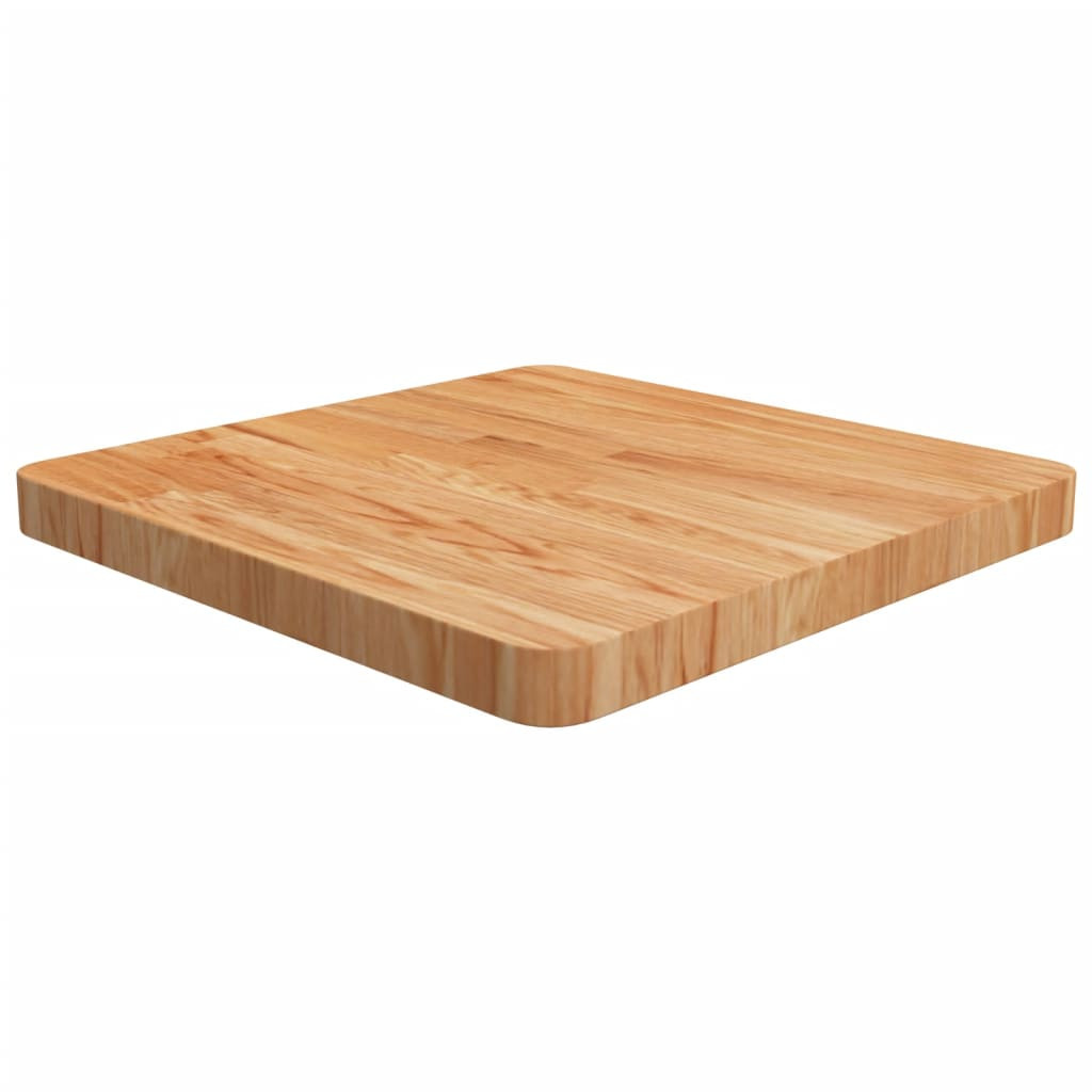 vidaXL Tischplatte Quadratisch Hellbraun 50x50x4cm Behandelte Eiche