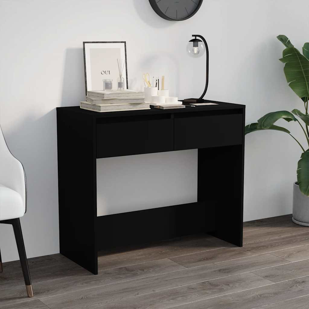 vidaXL Konsolentisch Schwarz 89x41x76,5 cm Holzwerkstoff