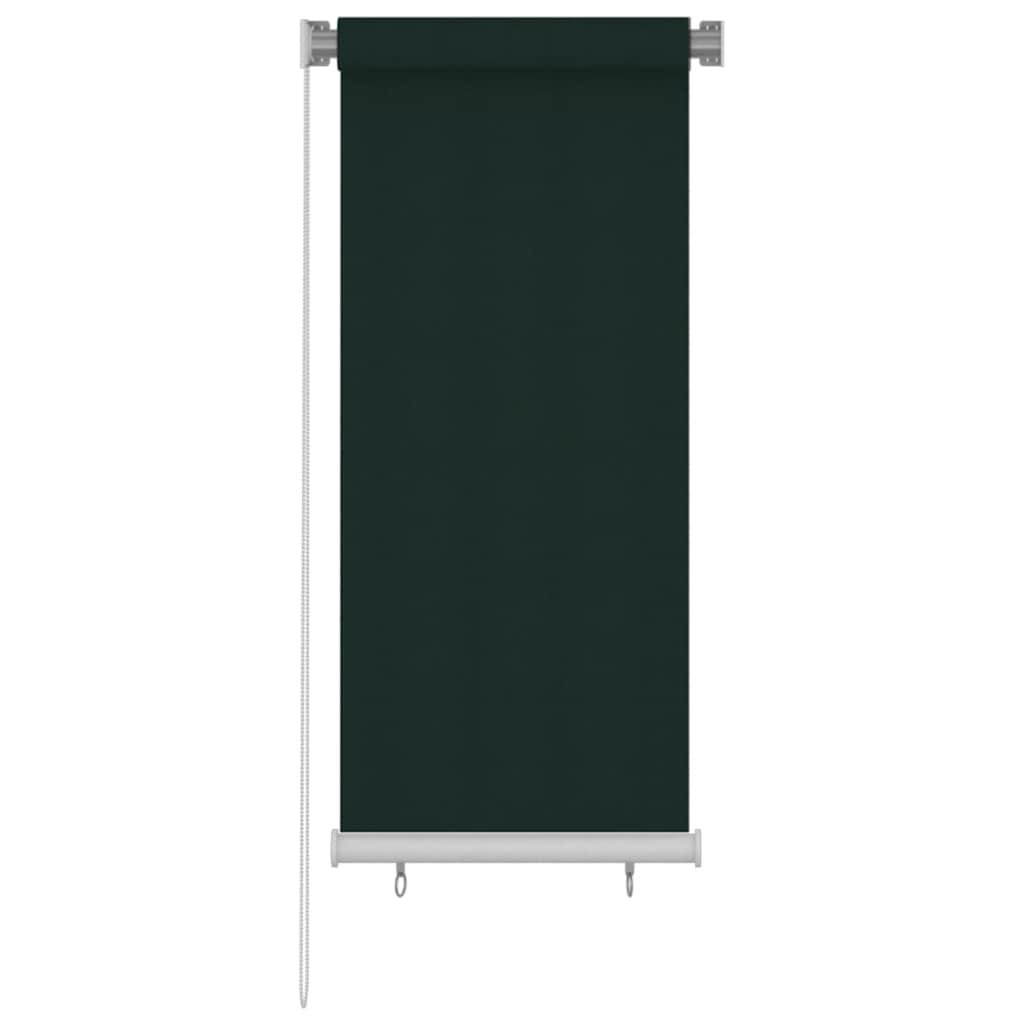 vidaXL Außenrollo 65 (B) x 140 (H) cm Dunkelgrün HDPE