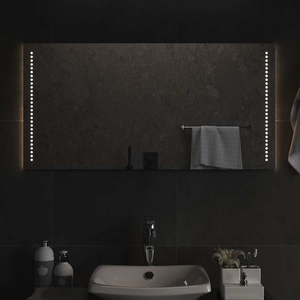 vidaXL LED-Badspiegel 100x50 cm