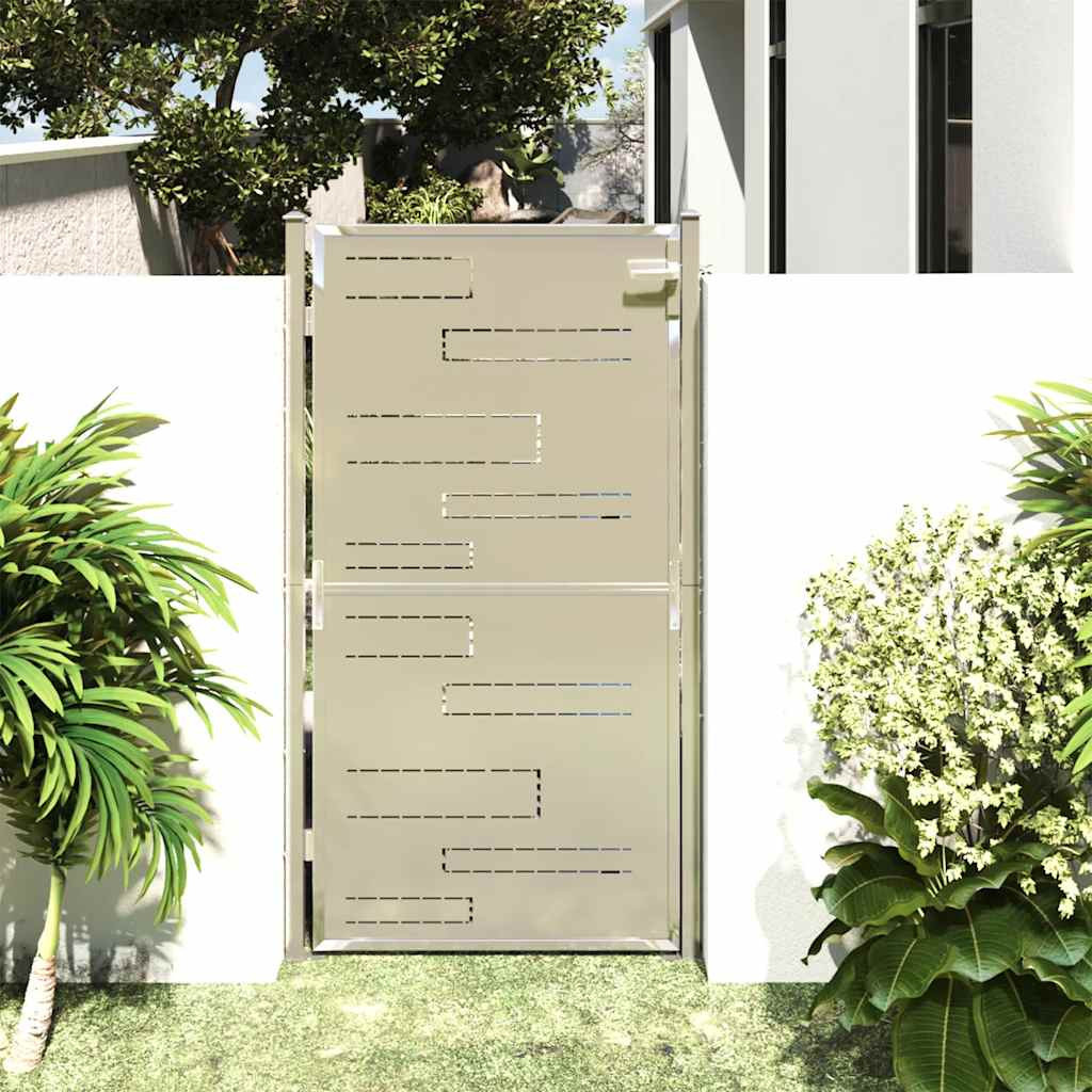 vidaXL Gartentor 100 x 175 cm Edelstahl