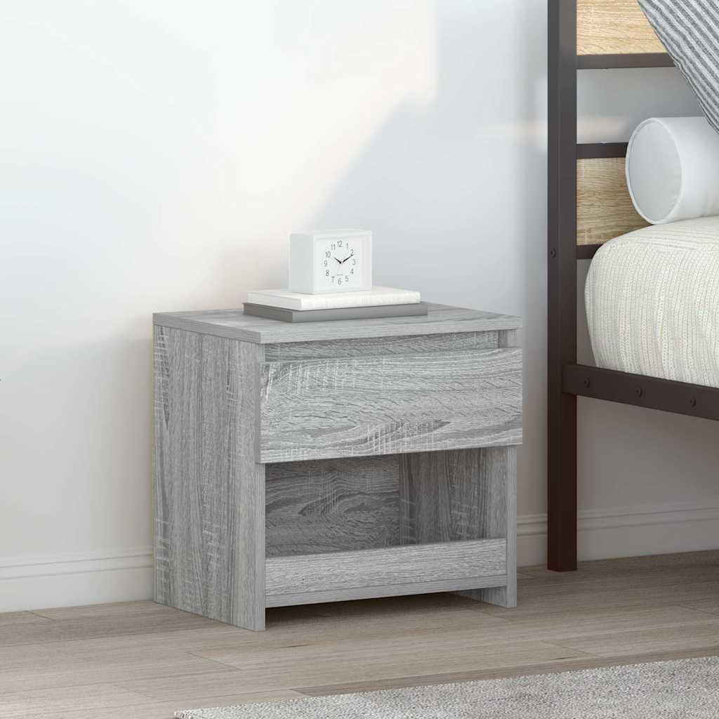 vidaXL Nachttisch Grau Sonoma 40x30x39 cm Holzwerkstoff