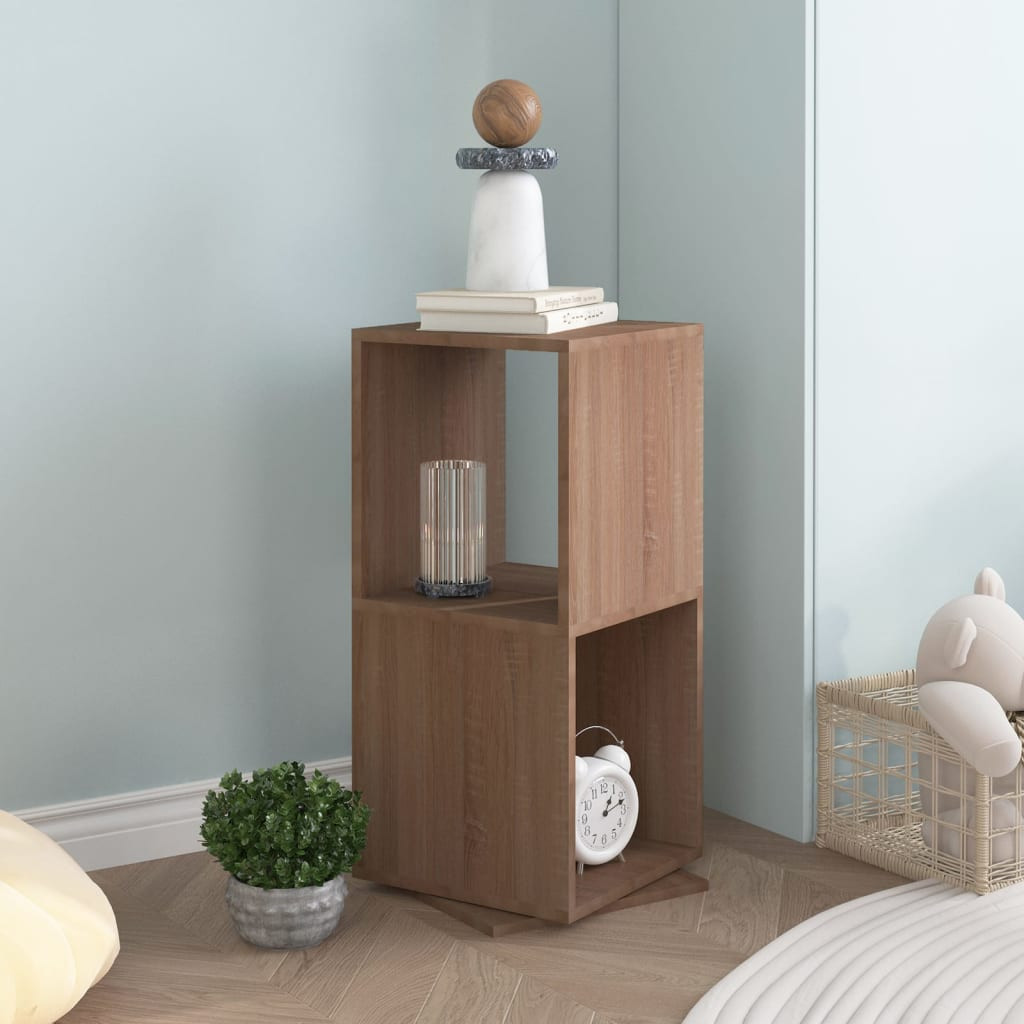 vidaXL Drehregal Sonoma-Eiche 34,5x34,5x75,5 cm Holzwerkstoff