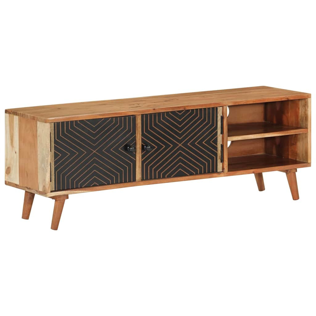 vidaXL TV-Schrank 112x30x40 cm Massivholz Akazie