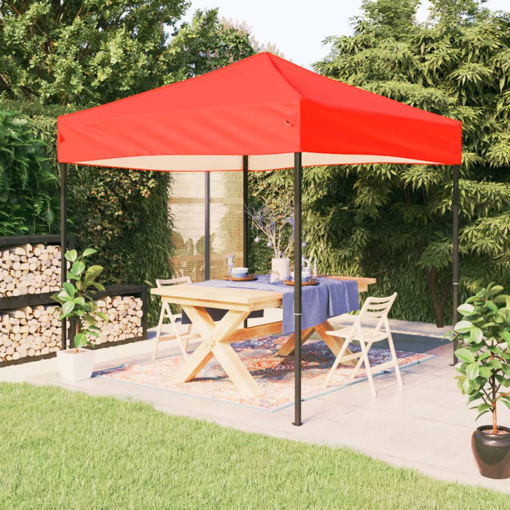 vidaXL Partyzelt Faltbar Rot 3x3 m