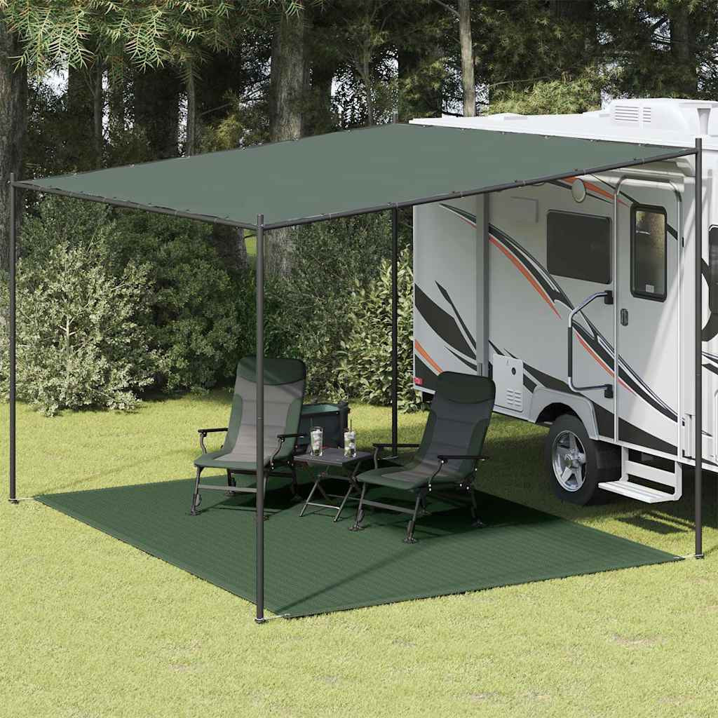 vidaXL Zeltteppich 300 x 400 cm HDPE Grün