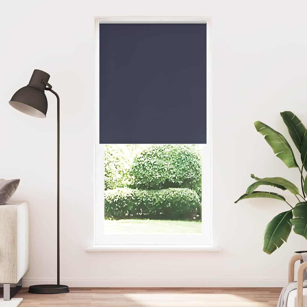 vidaXL Verdunkelungsrollo 124,4 x 230 cm, Stoffbreite 120 cm, Marineblau