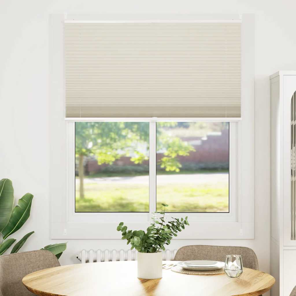 Plissee Faltrollo Rollo Plisseerollo 100x125cm Creme
