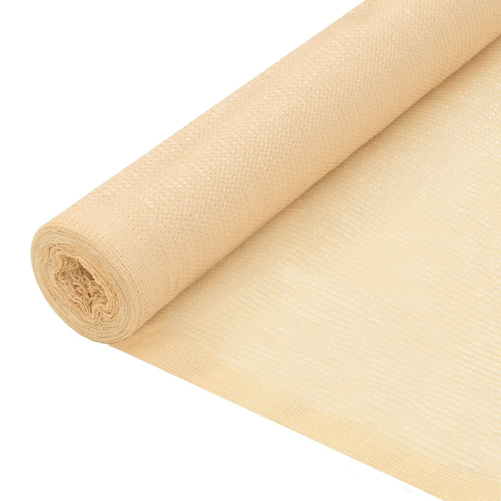 vidaXL Sichtschutznetz HDPE 2x10 m Beige