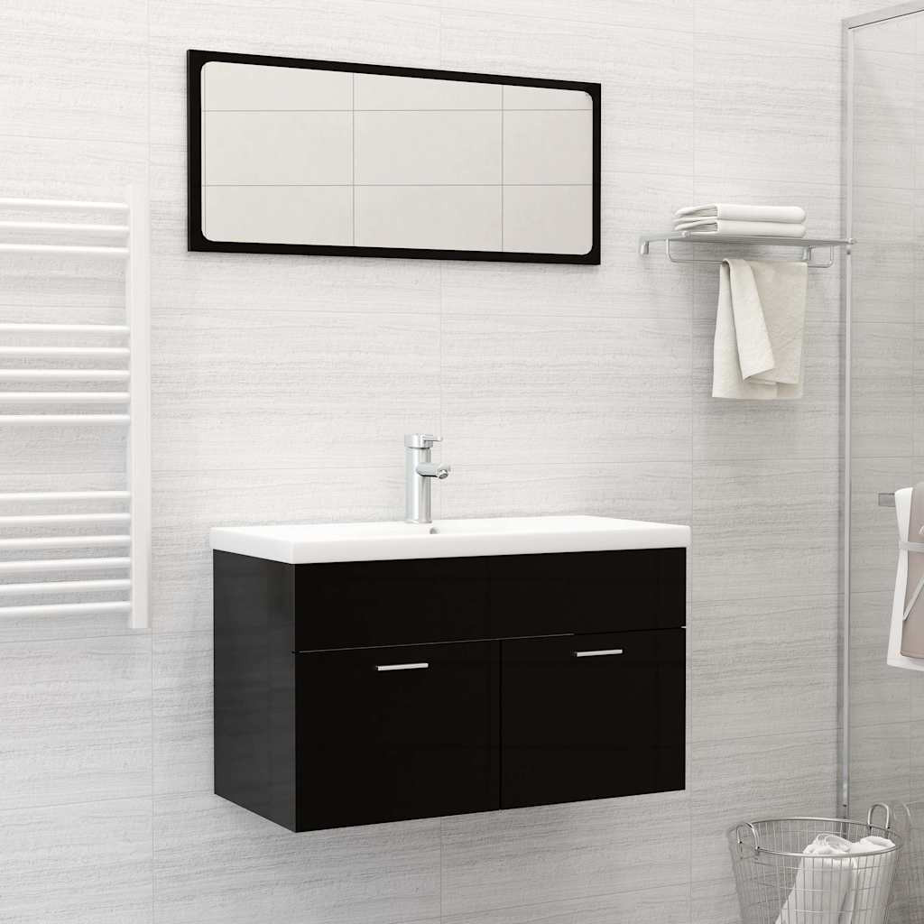 vidaXL Einbauwaschbecken mit Wasserhahn 81x39x18 cm Keramik Weiß