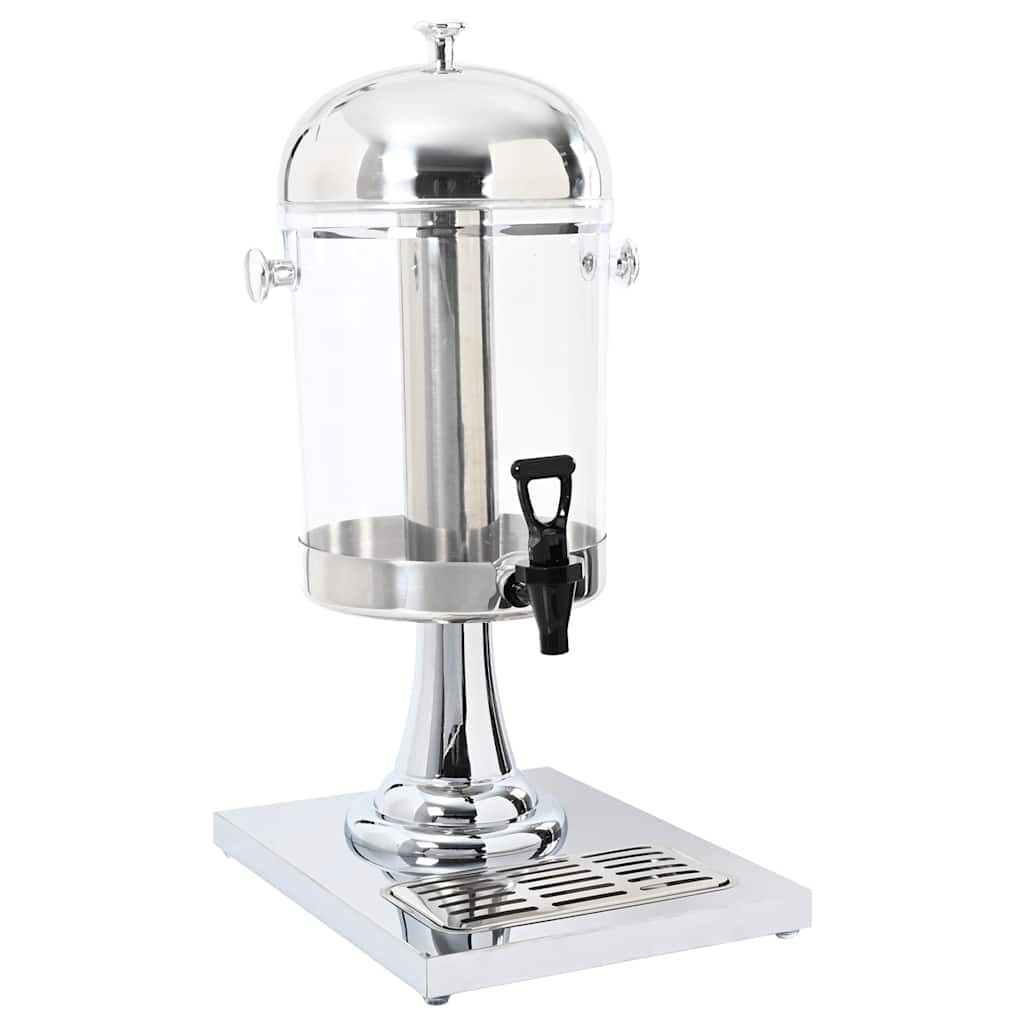 vidaXL Getränkespender Edelstahl 8 Liter