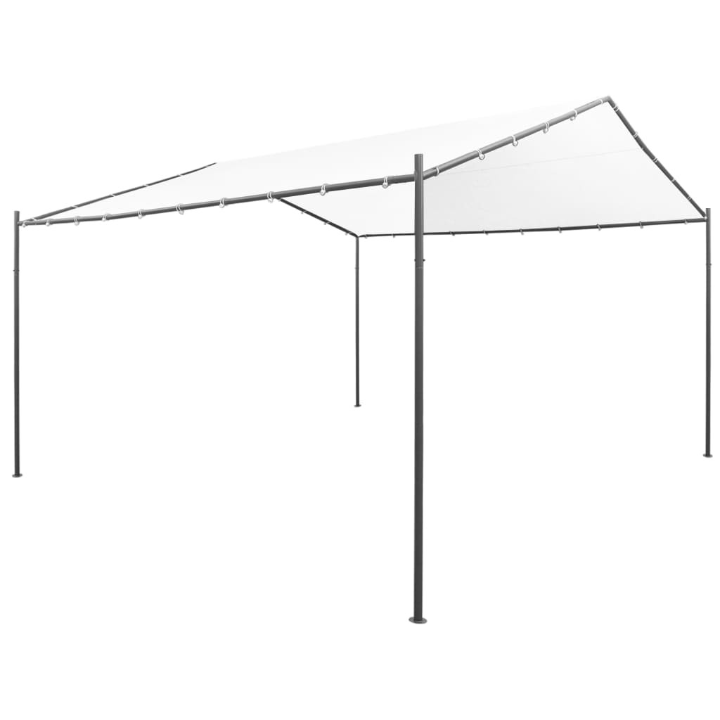vidaXL Gartenpavillon 400x400x260 cm Weiß 180 g/m²