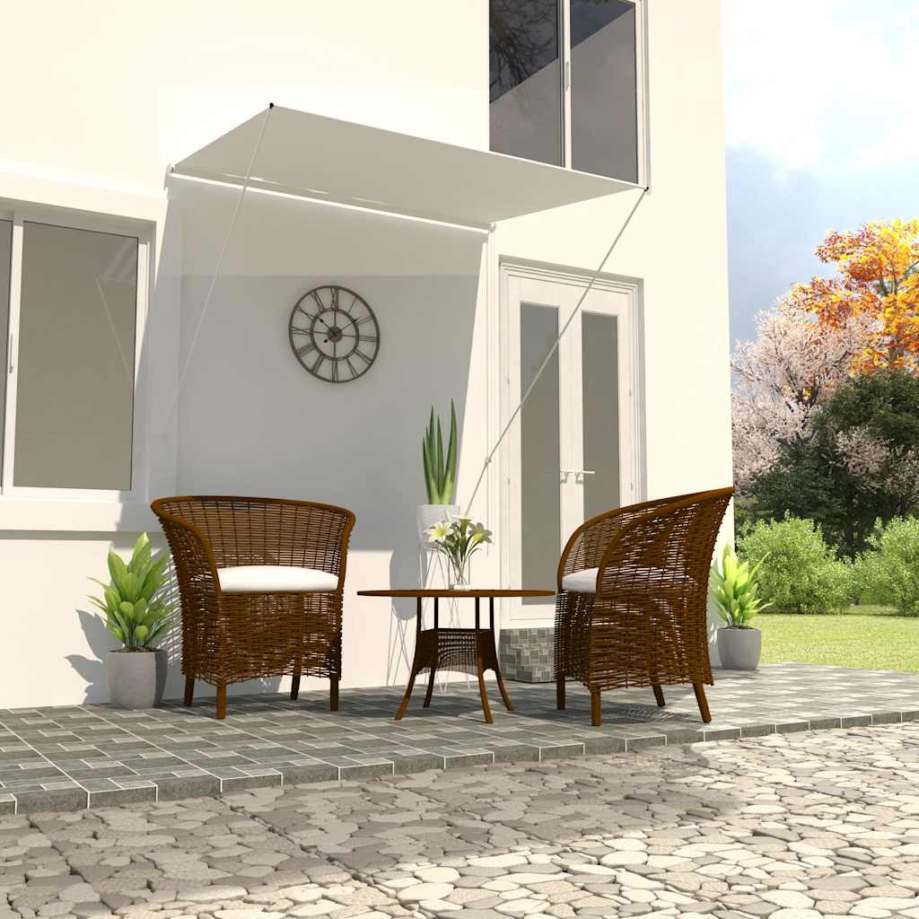 vidaXL Einziehbare Markise 150×150 cm Creme