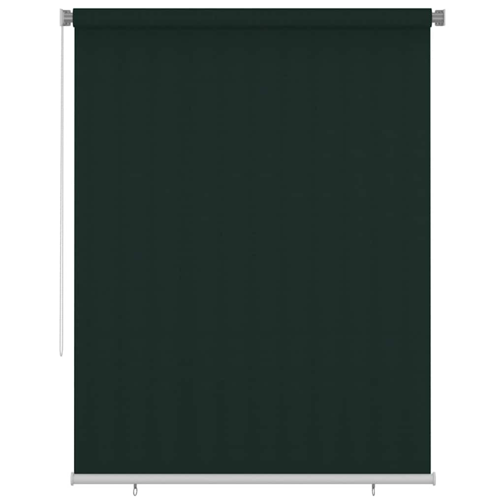 vidaXL Außenrollo 185 (B) x 230 (H) cm Dunkelgrün HDPE