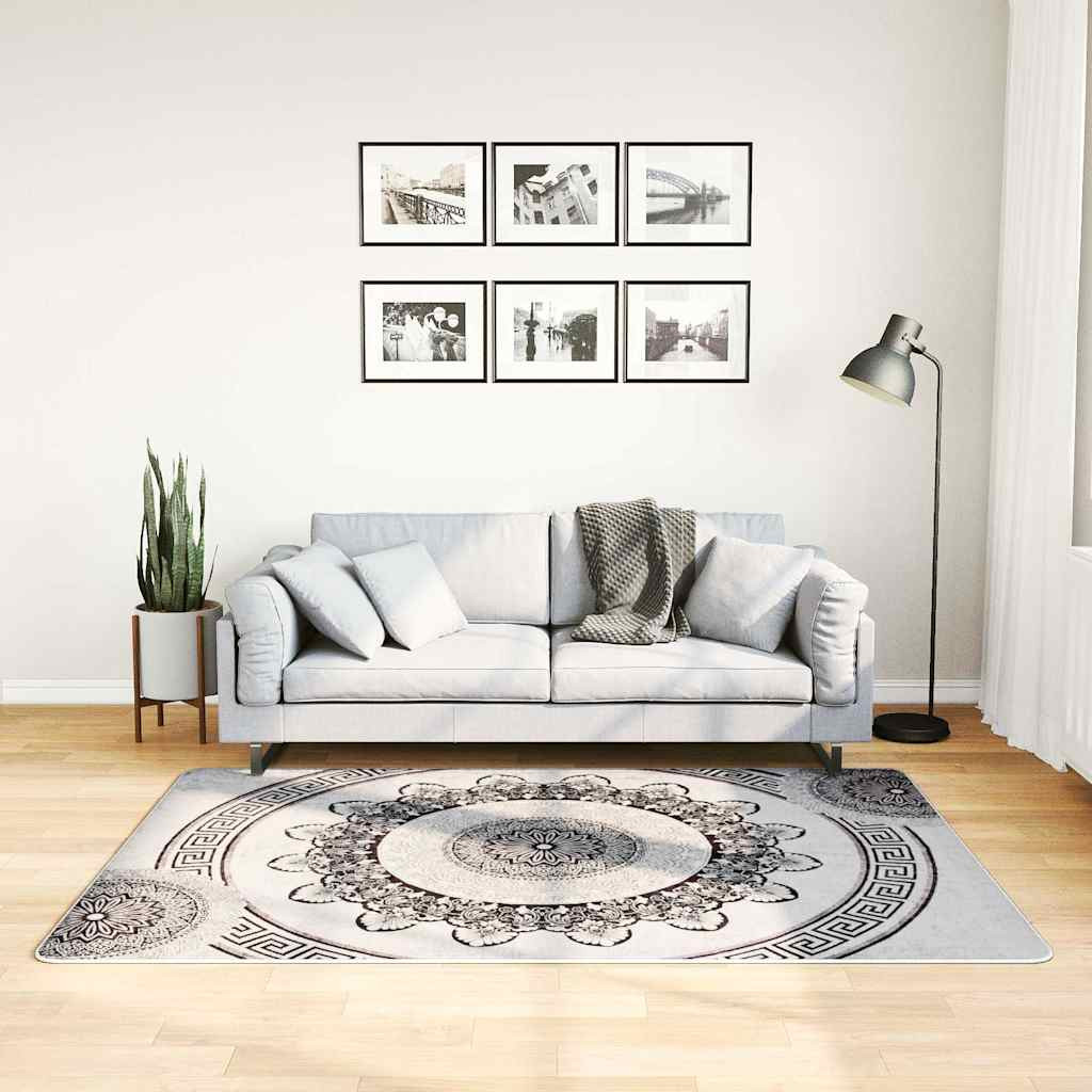 vidaXL Teppich Waschbar Mehrfarbig 120x180 cm