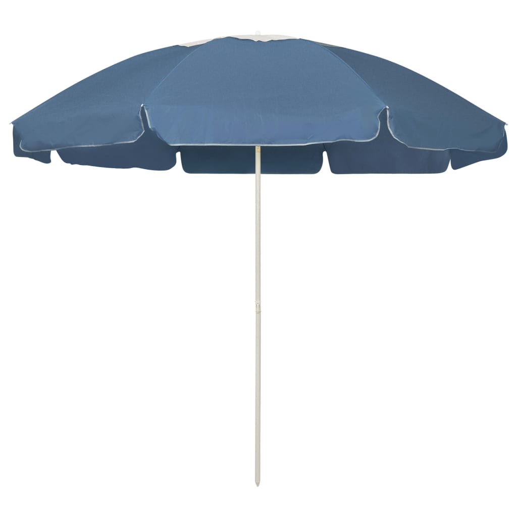 vidaXL Strandschirm Blau 240 cm