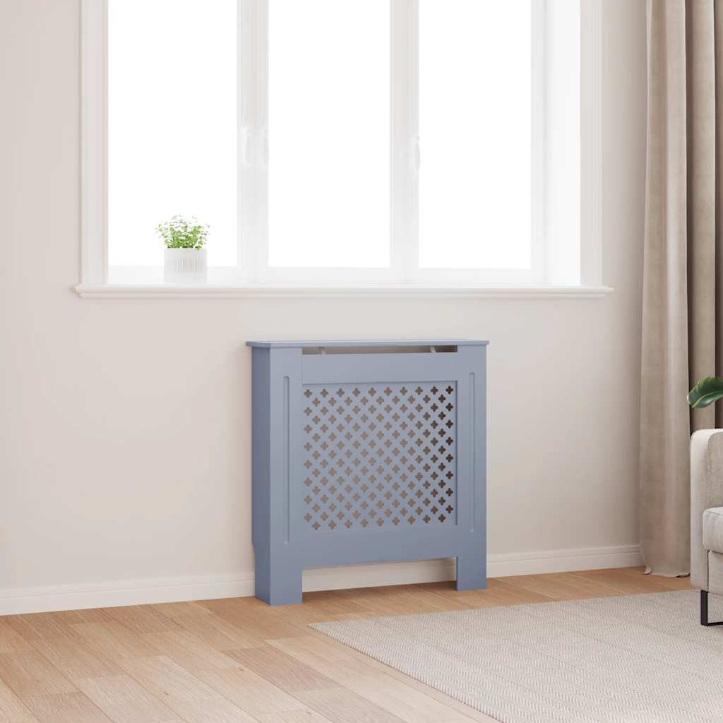 vidaXL MDF Heizkörperverkleidung Grau 78 cm