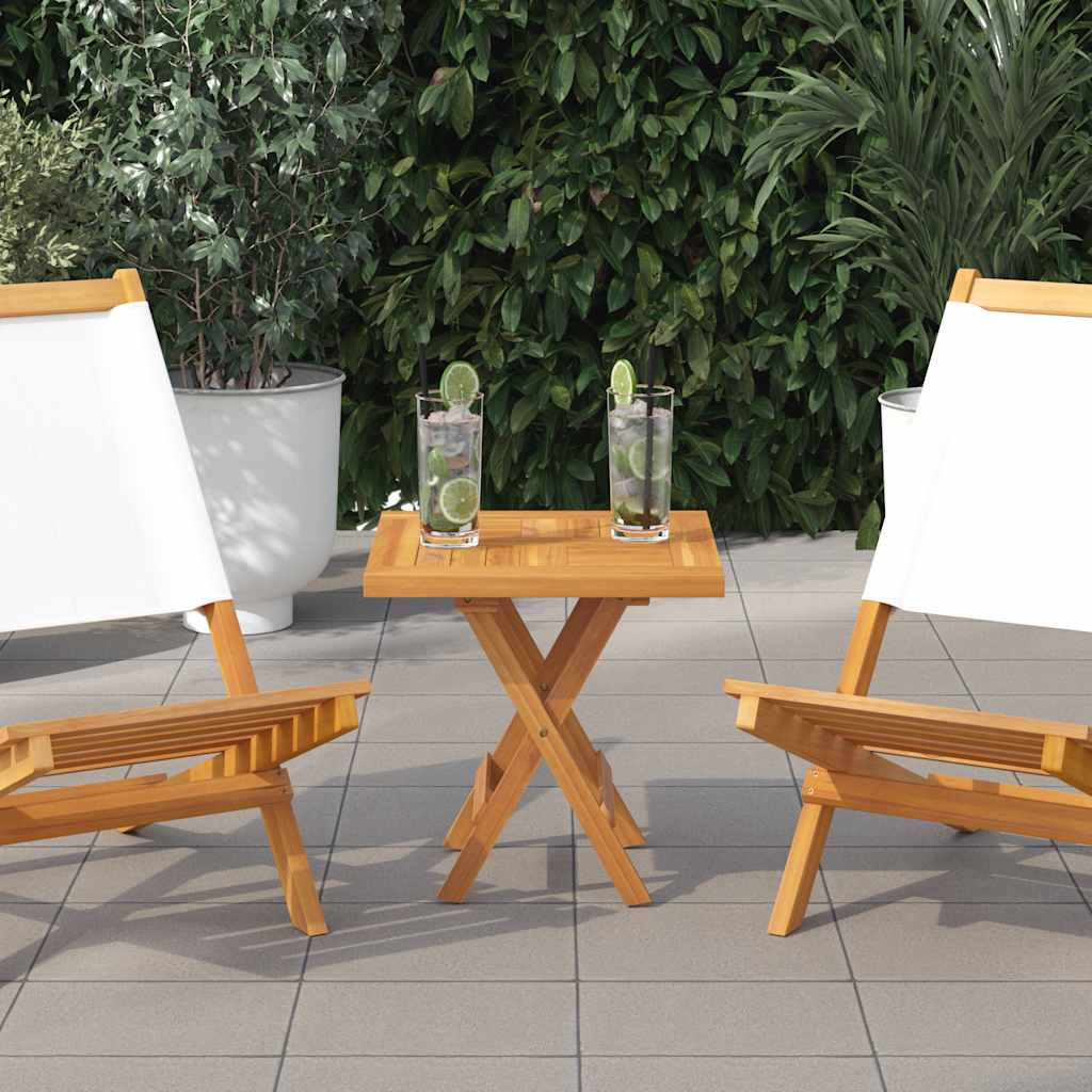 vidaXL Tischplatte Quadratisch 50x50x2,5 cm Massivholz Teak