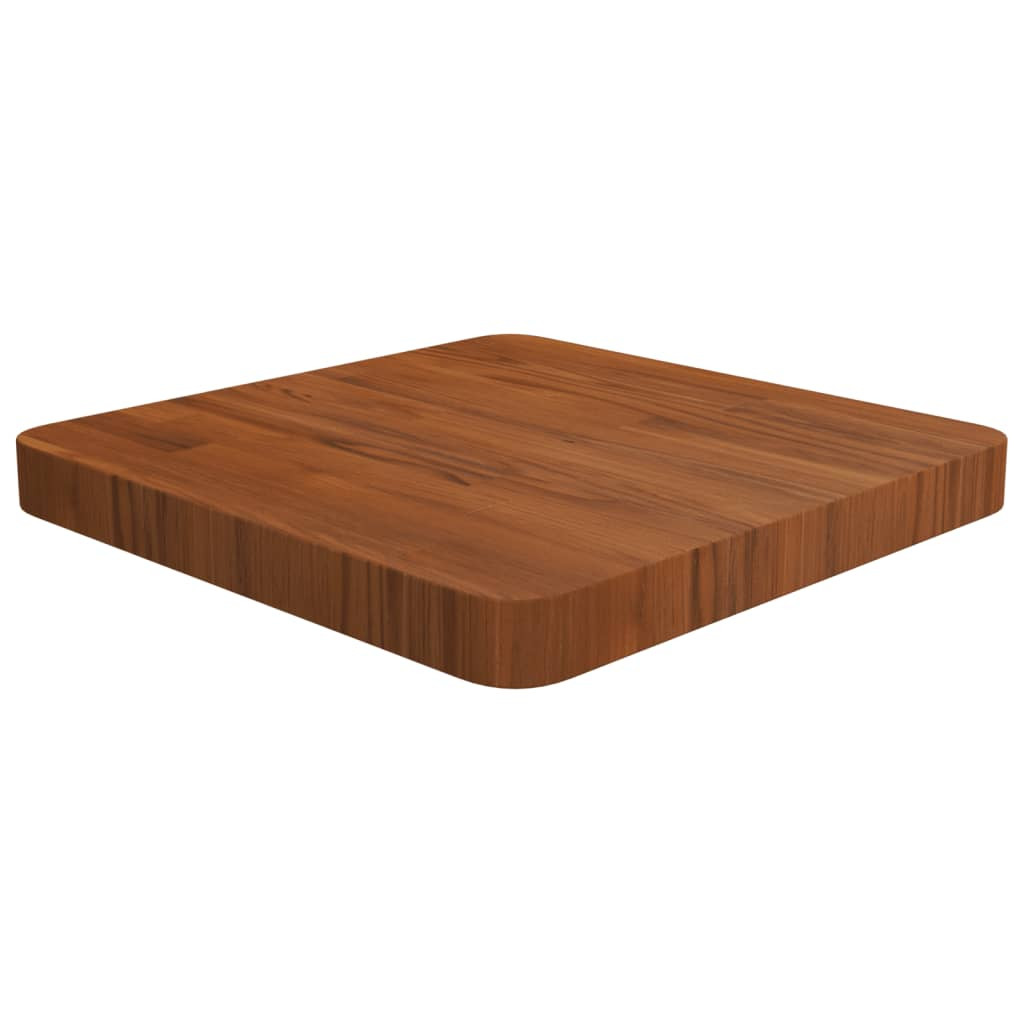 vidaXL Tischplatte Quadratisch Dunkelbraun 40x40x4cm Behandelte Eiche