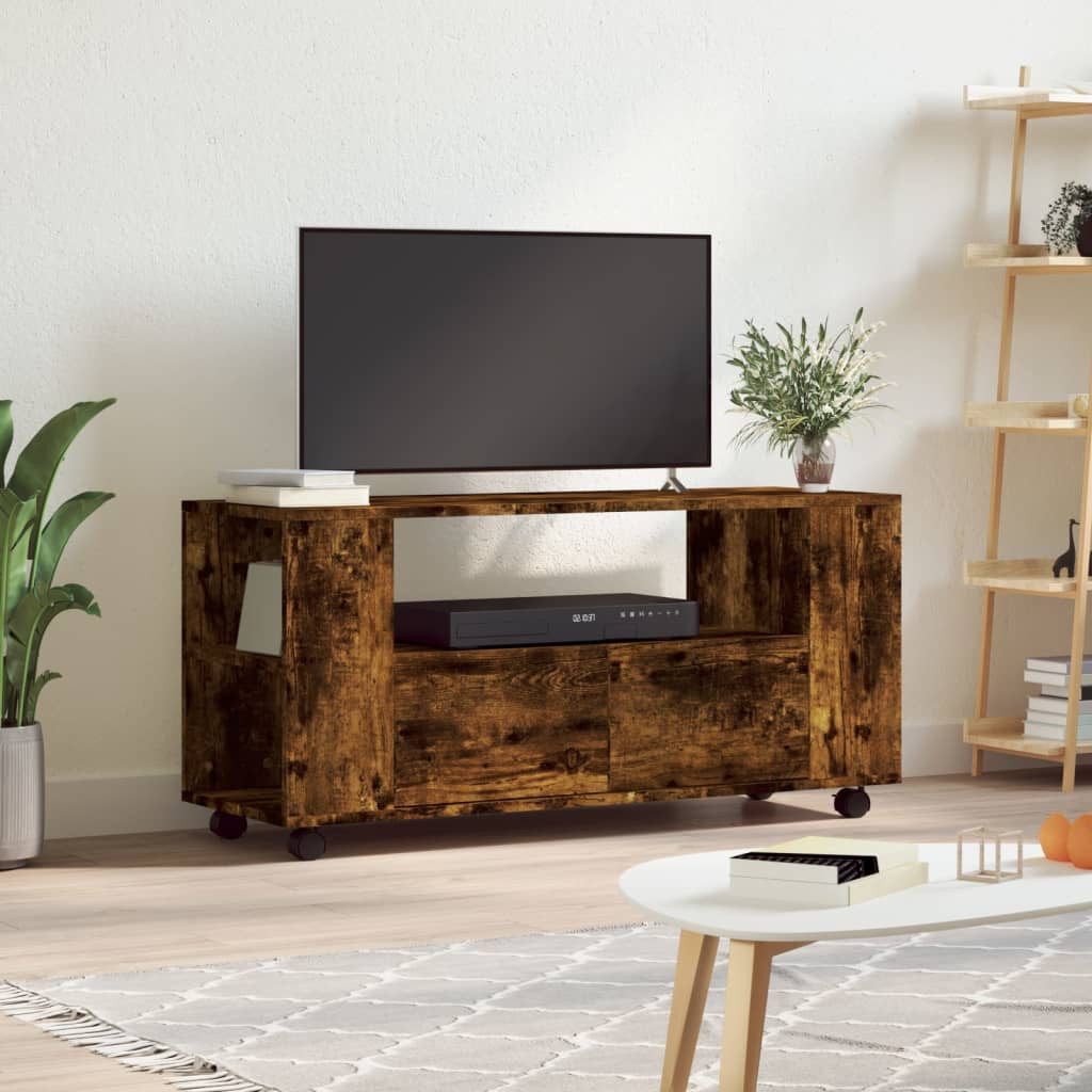 vidaXL TV-Schrank Räuchereiche 102x34,5x43 cm Holzwerkstoff