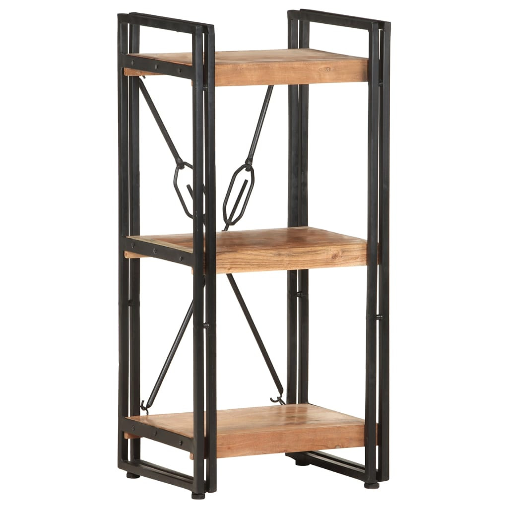 vidaXL Bücherregal 3 Fächer 40x30x80 cm Akazie Massivholz