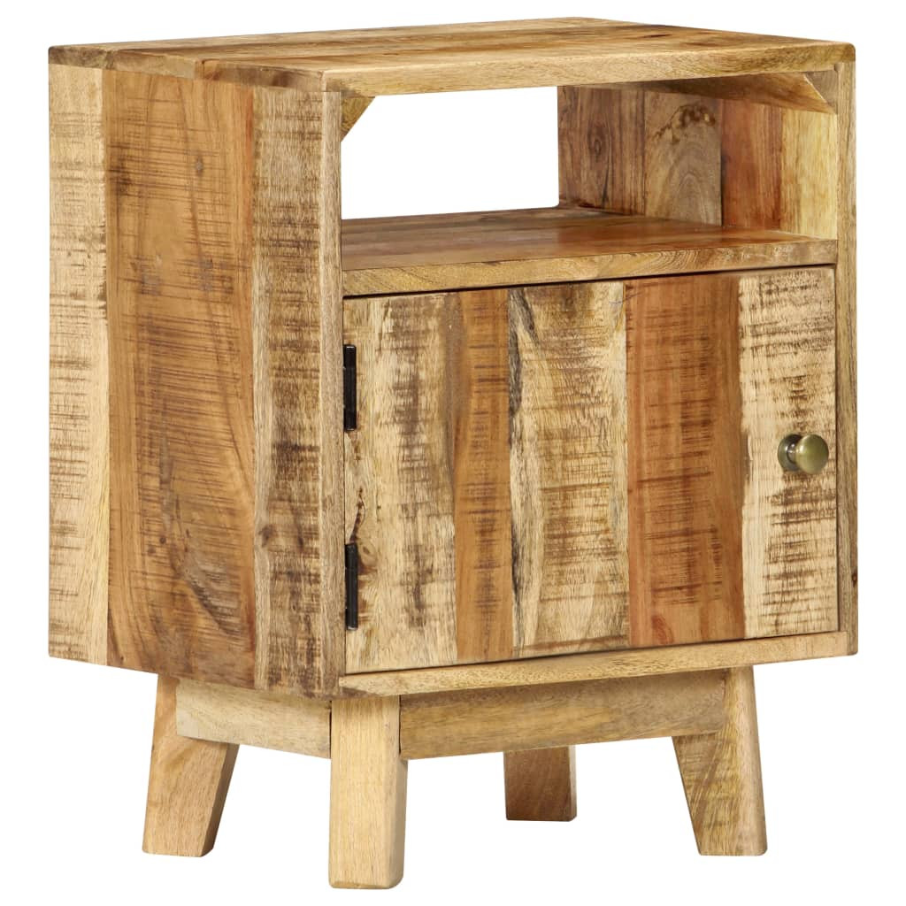 vidaXL Nachttisch 40x30x50 cm Raues Mangoholz